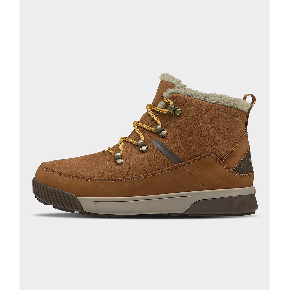 The North Face Sierra Mid Lace Wp Γυναικεια Μπότες - Καφε / Κίτρινα (VEZI07368)